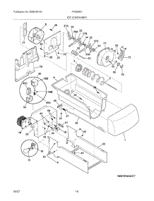 17 - Ice Container parts for Frigidaire Refrigerator PHS39EHSS5 from AppliancePartsPros.com