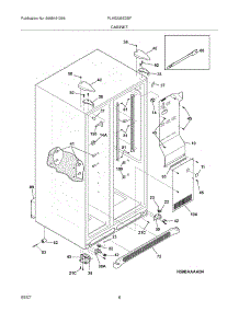 07 - Cabinet parts for Frigidaire Refrigerator PLHS239ZDBF from AppliancePartsPros.com