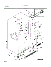 07 - Cabinet parts for Frigidaire Refrigerator PLHS237ZAB5 from AppliancePartsPros.com