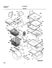 09 - Shelves parts for Frigidaire Refrigerator PLHS239ZCB0 from AppliancePartsPros.com