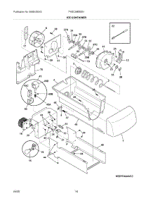 17 - Ice Container parts for Frigidaire Refrigerator PHSC39EESS1 from AppliancePartsPros.com