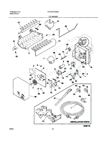 19 - Ice Maker parts for Frigidaire Refrigerator PLHS237ZAB5 from AppliancePartsPros.com