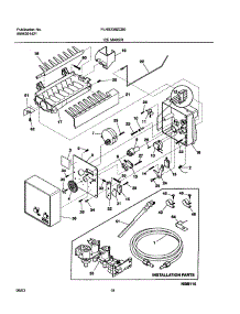 19 - Ice Maker parts for Frigidaire Refrigerator PLHS239ZCB0 from AppliancePartsPros.com