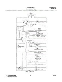 21 - Wiring Schematic parts for Frigidaire Refrigerator PLHS268ZCB2 from AppliancePartsPros.com