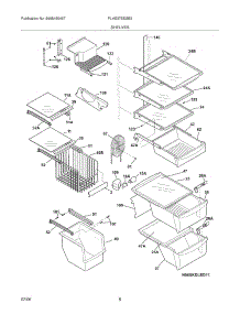 09 - Shelves parts for Frigidaire Refrigerator PLHS37EESB2 from AppliancePartsPros.com
