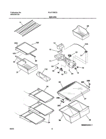 07 - Shelves parts for Frigidaire Refrigerator PLHT189CSB2 from AppliancePartsPros.com