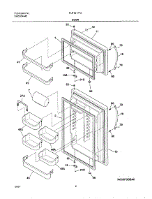 03 - Doors parts for Frigidaire Refrigerator PLRT217TAB0 from AppliancePartsPros.com