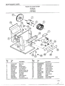 Room Air Conditioner Page 2 parts for Frigidaire Air Conditioner 5078004A from AppliancePartsPros.com