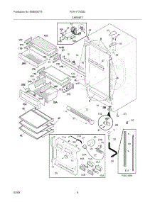 05 - Cabinet parts for Frigidaire Refrigerator PLRH1779GS0 from AppliancePartsPros.com