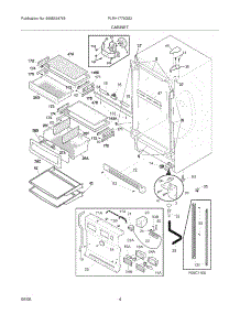 05 - Cabinet parts for Frigidaire Refrigerator PLRH1779GS3 from AppliancePartsPros.com