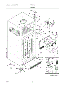05 - Cabinet parts for Frigidaire Refrigerator PLT189WJSM2 from AppliancePartsPros.com