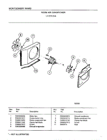 Room Air Conditioner Page 3 parts for Frigidaire Air Conditioner 5121A from AppliancePartsPros.com