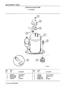 Room Air Conditioner Page 4 parts for Frigidaire Air Conditioner 5121A from AppliancePartsPros.com