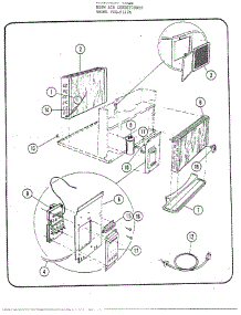 Room Air Conditioner Page 3 parts for Frigidaire Air Conditioner 5127A from AppliancePartsPros.com