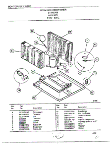 Room Air Conditioner Page 5 parts for Frigidaire Air Conditioner 5144000B from AppliancePartsPros.com
