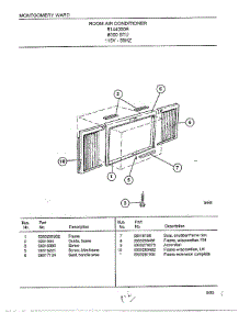 Room Air Conditioner Page 6 parts for Frigidaire Air Conditioner 5144000B from AppliancePartsPros.com