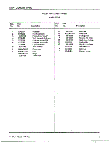 Room Air Conditioner Page 2 parts for Frigidaire Air Conditioner 5257G from AppliancePartsPros.com