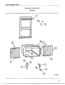 Room Air Conditioner parts for Frigidaire Air Conditioner 5257G from AppliancePartsPros.com