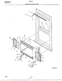Window Mounting parts for Frigidaire Air Conditioner 5263004B from AppliancePartsPros.com
