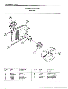 Room Air Conditioner Page 5 parts for Frigidaire Air Conditioner 5187B from AppliancePartsPros.com