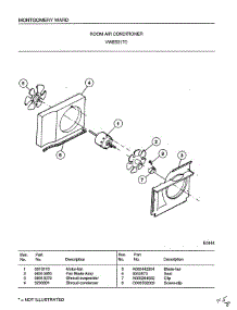 Room Air Conditoner parts for Frigidaire Air Conditioner 5317C from AppliancePartsPros.com