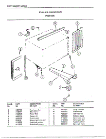 Room Air Conditioner Page 7 parts for Frigidaire Air Conditioner 5187B from AppliancePartsPros.com