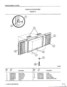 Room Air Conditioner Page 2 parts for Frigidaire Air Conditioner 5317C from AppliancePartsPros.com
