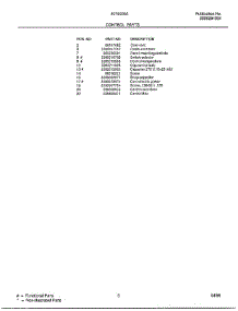 Control parts for Frigidaire Air Conditioner 5079005A from AppliancePartsPros.com
