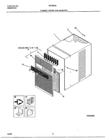 Cabinet Front And Wrapper parts for Frigidaire Air Conditioner 5079005A from AppliancePartsPros.com