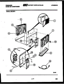 03 - Unit Parts parts for Frigidaire Air Conditioner A05LH8F1 from AppliancePartsPros.com