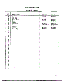 Room Air Conditioner Page 6 parts for Frigidaire Air Conditioner 5695A from AppliancePartsPros.com