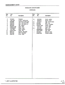 Room Air Conditioner Page 2 parts for Frigidaire Air Conditioner 5249A from AppliancePartsPros.com