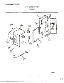 Room Air Conditioner Page 3 parts for Frigidaire Air Conditioner 5249A from AppliancePartsPros.com