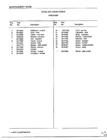 Room Air Conditioner Page 4 parts for Frigidaire Air Conditioner 5249A from AppliancePartsPros.com