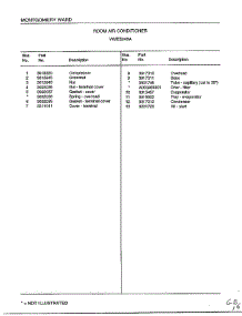 Room Air Conditioner Page 6 parts for Frigidaire Air Conditioner 5249A from AppliancePartsPros.com