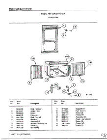 Room Air Conditioner Page 8 parts for Frigidaire Air Conditioner 5249A from AppliancePartsPros.com