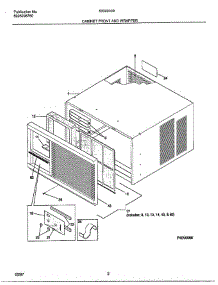 Cabinet Front And Wrapper parts for Frigidaire Air Conditioner 5339000 from AppliancePartsPros.com