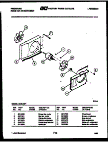 06 - Air Handling Parts parts for Frigidaire Air Conditioner A04LE2F1 from AppliancePartsPros.com