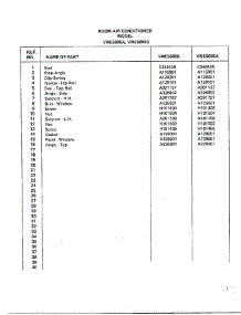 Room Air Conditioner Page 8 parts for Frigidaire Air Conditioner 5695A from AppliancePartsPros.com