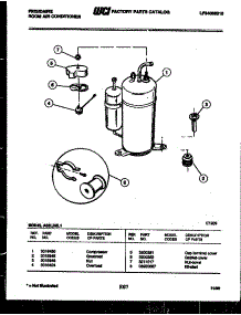 06 - Compressor Parts parts for Frigidaire Air Conditioner A05LH5L1 from AppliancePartsPros.com
