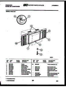 06 - Window Mounting Parts parts for Frigidaire Air Conditioner A06LH5L1 from AppliancePartsPros.com