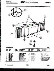 07 - Window Mounting Parts parts for Frigidaire Air Conditioner A05LH5L1 from AppliancePartsPros.com