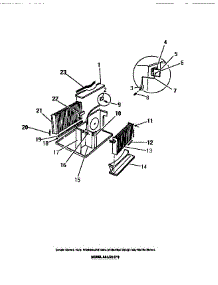 05 - Evaporator, Condenser parts for Frigidaire Air Conditioner A6LECC3 from AppliancePartsPros.com