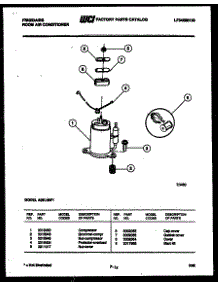 05 - Compressor Parts parts for Frigidaire Air Conditioner A05LH8F1 from AppliancePartsPros.com