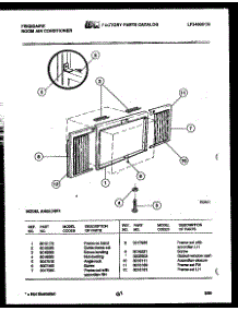 06 - Window Mounting Parts parts for Frigidaire Air Conditioner A05LH8F1 from AppliancePartsPros.com