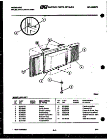 06 - Window Mounting Parts parts for Frigidaire Air Conditioner A06LH6F1 from AppliancePartsPros.com