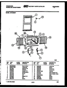 06 - Window Mounting Parts parts for Frigidaire Air Conditioner AR18NE5P1 from AppliancePartsPros.com