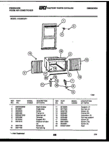 06 - Window Mounting Parts parts for Frigidaire Air Conditioner AR22NE5P1 from AppliancePartsPros.com