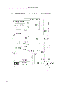 04 - Wiring Diagram parts for Frigidaire Air Conditioner CRA086AT73 from AppliancePartsPros.com