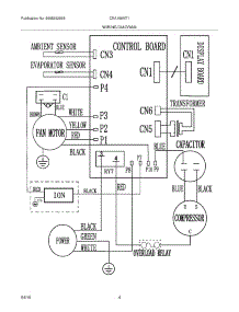 04 - Wiring Diagram parts for Frigidaire Air Conditioner CRA156MT11 from AppliancePartsPros.com